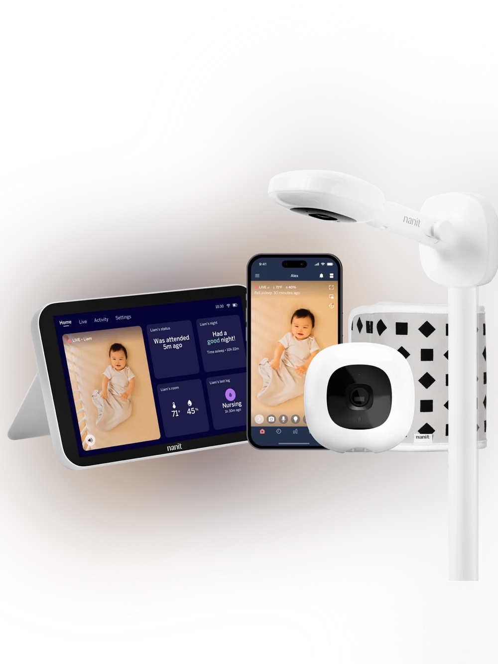 Nanit Pro Smart Baby Monitor System — White